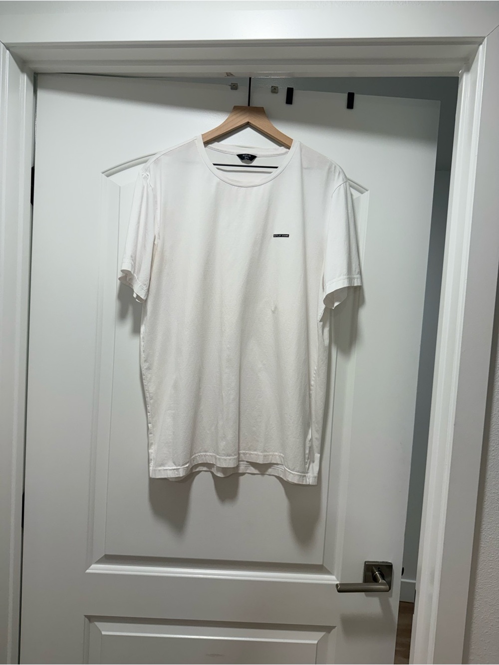 Replay White Crew Neck Short Sleeve Tee